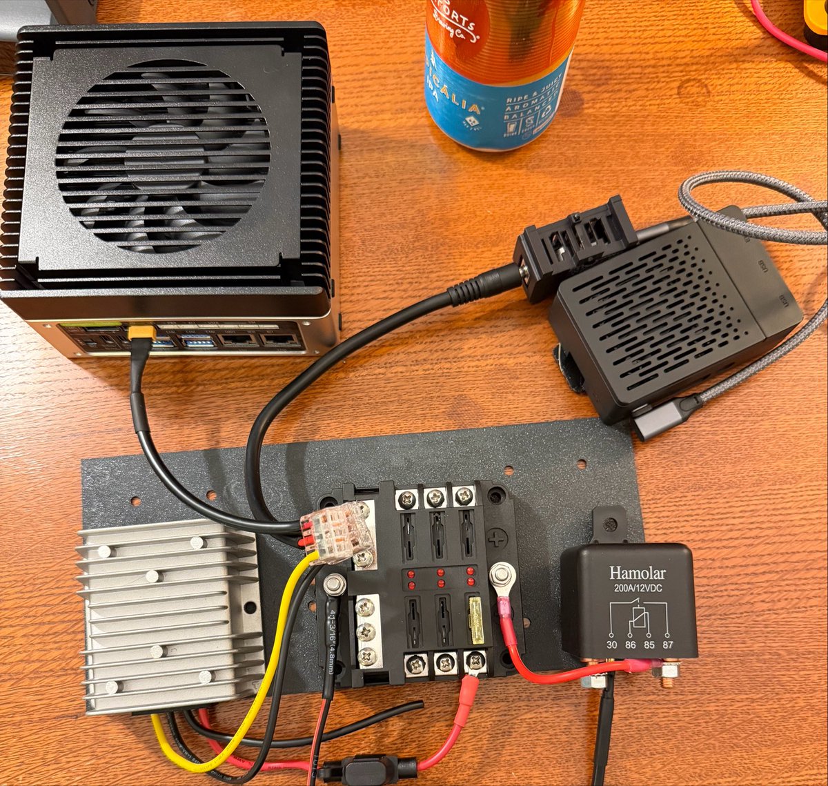 drose101's tweet photo. The backplane to power my vehicle local AI has completed first draft. I will soon have 157 trillion INT8 ops per second in my car! https://t.co/TGy1CG58SK