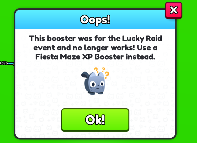 HackingUSB's tweet photo. @CoderMitchell @chickenputty Can anyone explain this? This is a picture from an UN0 members game all black? Not only that but i noticed the boosts... They are using XP boosts from the lucky raid where i try to use one and get this message hmmm... Weird.... #ps99 #petsim #petsim99 https://t.co/H8LmIZrGi7