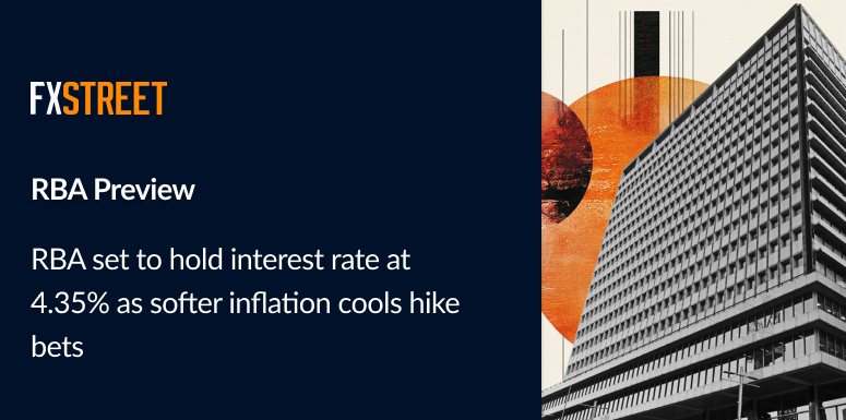 FXStreetNews's tweet photo. 🏛️ $RBA is set to keep interest rates on hold in August
👀 Eyes are on Governor #Bullock and forecasts for the next move
Don't miss our preview 👉 https://t.co/LxywKpzsbT https://t.co/PAOxlsGkk5