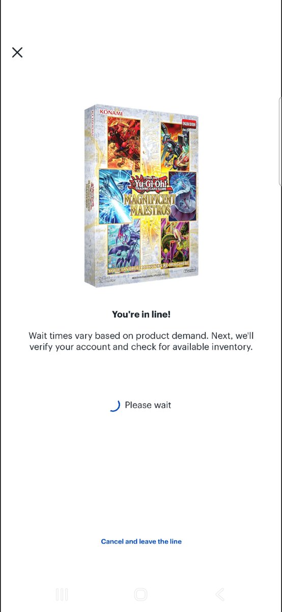 House_of_Champs's tweet photo. Best Buy has Magnificent Maestro Yu-Gi-Oh preorders up with a virtual queue to delay scalpers. You must have an account to order. Shoutouts to Sparkman for letting me know! https://t.co/FHt0D3djDG