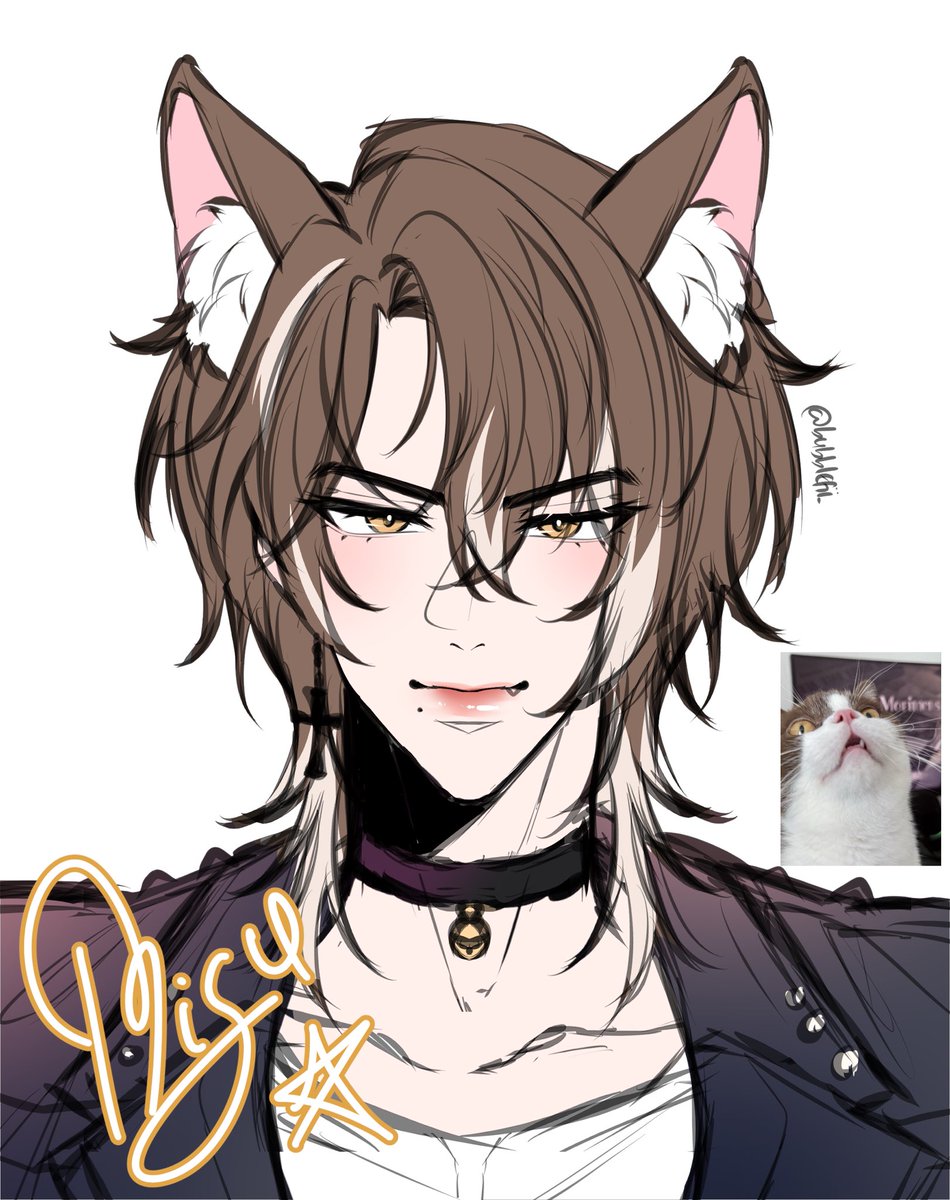 Bubblefii_07's tweet photo. CONGRATS FOR THE DEBUT DEDEK MISUUU🐱🥳🎉🤎

#misu #fanart #digitalart #sketch https://t.co/kixNv9po0E