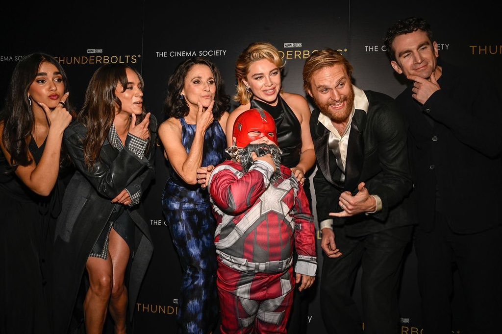 hugalpine_owner's tweet photo. I love thunderbolts* press tour so much because what was this..????? https://t.co/u7I5fZmjyy