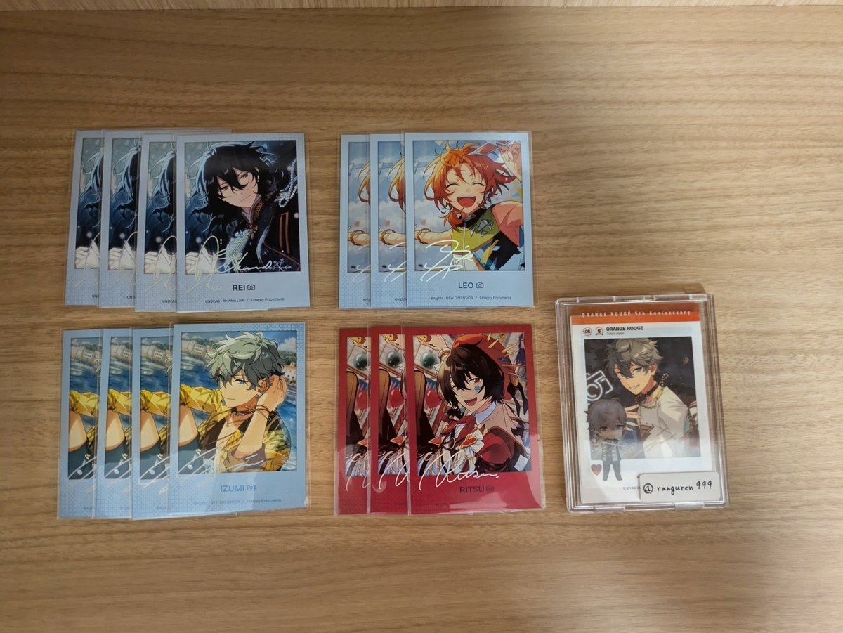 譲渡】 あんスタ 中国 星幻時序カード2 チェキ ポラロイド 譲↓ ① 零
