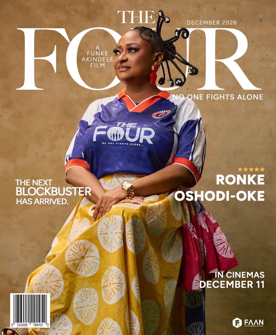 donpizzlee's tweet photo. LA FUNKY IS GIVING US ANOTHER
BLOCKBUSTER MOVIE BY DECEMBER .
TITLE: THE FOUR
No One Fights Alone.
A Funke Akindele Film.
In cinemas December 11, 2026. 🎬
#TheFour #NoOneFightsAlone #TheNextBlockbuster #FunkeAkindeleNetwork #Dec11
YOUR FAV ACTOR AND ACTRESSES ARE PRESENT https://t.co/fw1PeiHOEU