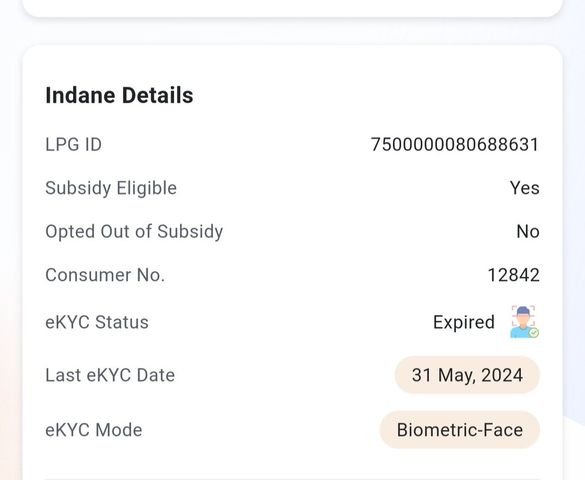 SRaidwan's tweet photo. @IndianOilcl I’m trying to complete e-KYC on the IndianOil app, but it says “e-KYC already completed.” However, my profile shows e-KYC Status: Expired (Last e-KYC: 31 May 2024). Please fix this issue and allow me to complete e-KYC. #IndianOil #eKYC #LPG https://t.co/PlXPzr7ffw