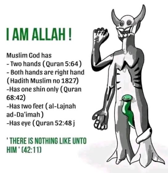 cs124b's tweet photo. @dawahxdialogues Prey to your cave dwelling monster.  Aisha was how old?? Stupid Muslims https://t.co/L9JR5QdaXA