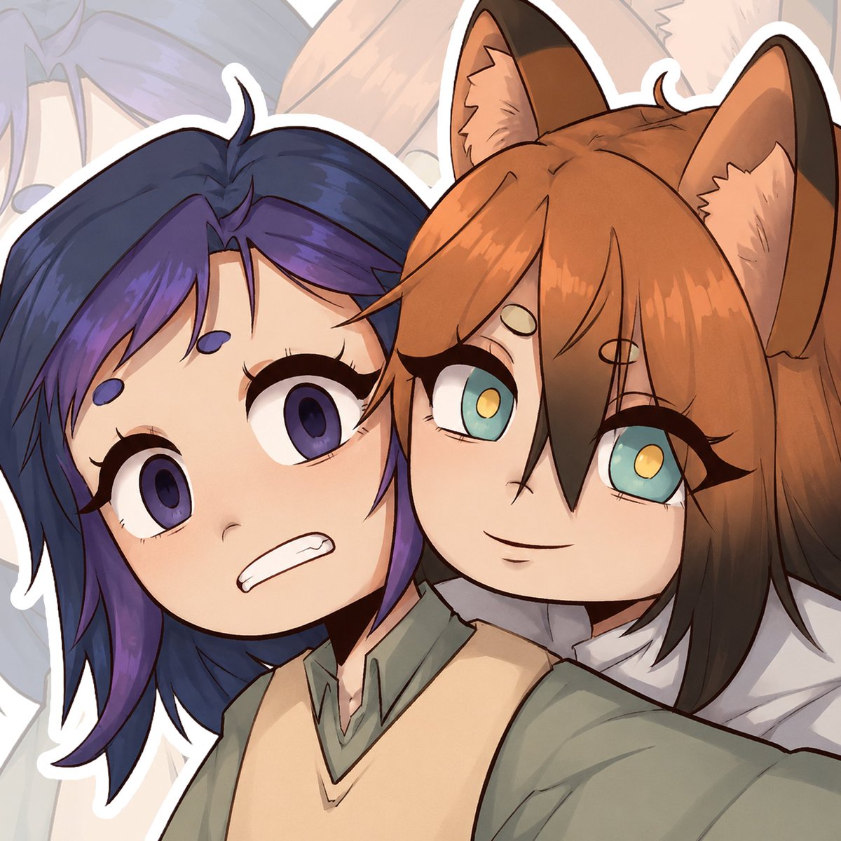 Kateee_Rei's tweet photo. 🦊💜 | Nao with idkk LMAOO 
#artmootsㅤ #smallartist https://t.co/UiySGzPFyh