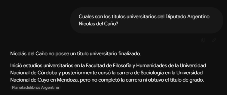 FranCbaAr's tweet photo. @agarra_pala Consulta diputado @NicolasdelCano usted q manda a estudiar, (le consulto x si es real o no), pregunté a Gemini la ia d Google x sus títulos y me contestó esto 👇: es verdad? Ah, pregunté por los títulos q posee @julianyosovitch .... creo q sale perdiendo diputado 😬😬 https://t.co/BAaEaTrJF5