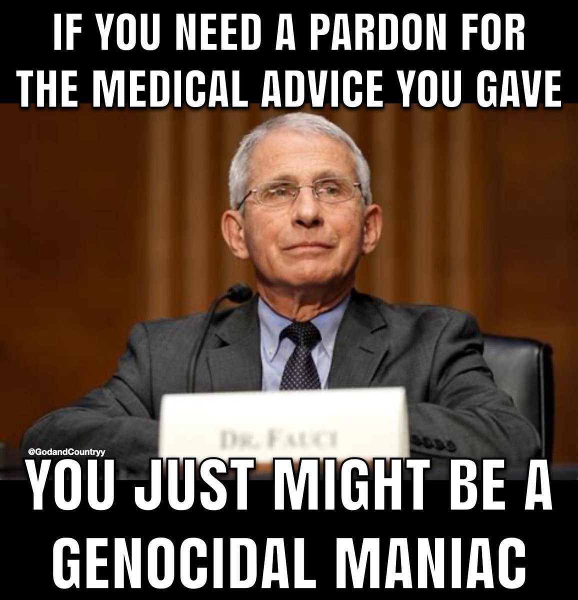 GodandCountryy's tweet photo. @elonmusk Prosecute/ Fauci https://t.co/5iGW5Qg29g