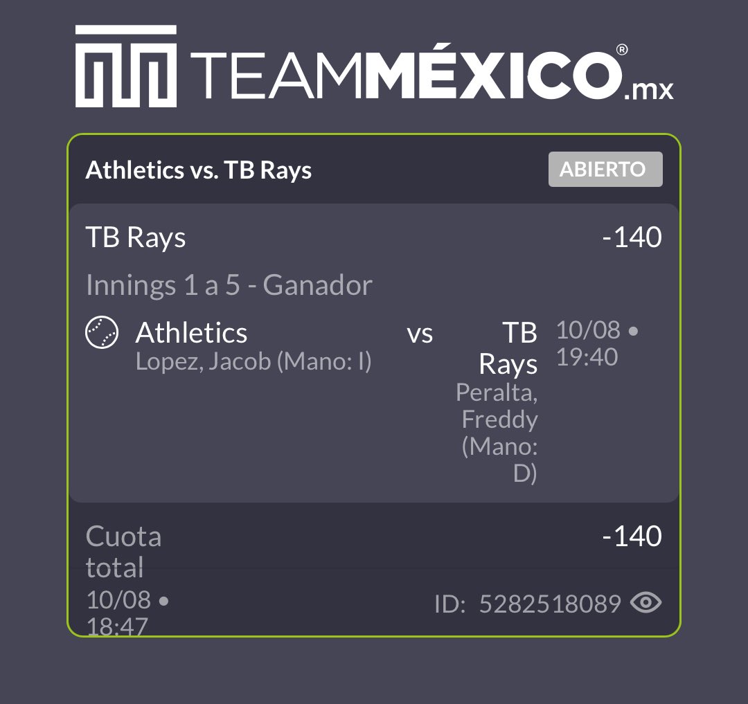 teammexicomx's tweet photo. Ahijados es la segunda apertura Freddy Peralta con Tampa, en su primera permitió 7 carreras, 9 hits y un ERA de 17.18

Creen que hoy se reponga?? https://t.co/y9D1bIk1J7
