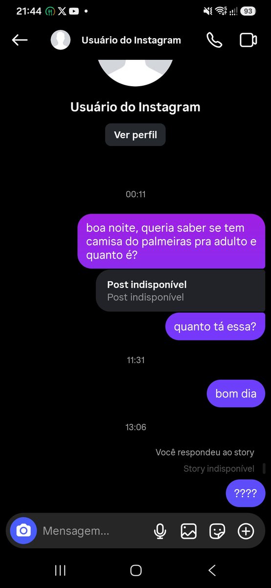 preta_wasabi's tweet photo. fui procurar uma blusa do palmeiras aqui em sobral pra comprar pro senhor que trabalha comigo (meu pai da pizzaria) e a loja simplesmente me bloqueou 
Será que fui muito insistente? https://t.co/LNAPml8ozp