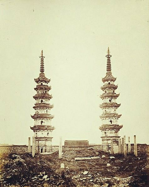 andreas_nigbur's tweet photo. The Dragon and Tiger Pagodas temple located at Lotus Lake in Taiwan, 1860. 
⚡️
There are many of these type of structures across Asia, with what appears be cathodes on top! Earth is a giant electromagnetic grid which can be harnessed for energy. https://t.co/ulJ9rVVRgU