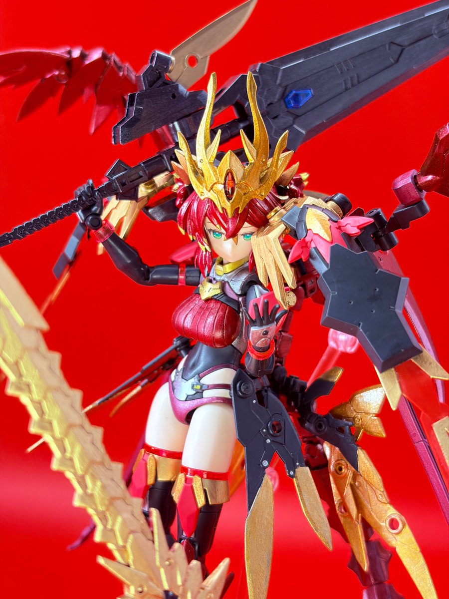 Frostf15's tweet photo. 【マクスウェル=マクシミリアン(ドミュナスフォーム)】

真紅のエレメントの力により真の姿となった紅龍皇族のお姫様。

「さあ勇者よ、かかってくるがいい…」
絶大な力を持て余すが故に…ブレインと勇者ごっこをして遊んでいるのだった…。

#二大フェチ30MS総選挙
#クール派 https://t.co/nrsyboR0GB