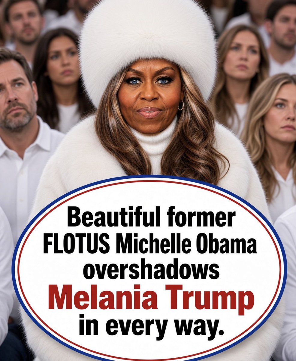 FloraLuzz_'s tweet photo. Beautiful former FLOTUS Michelle Obama overshadows Melania Trump in every way.
Do You Agree??? https://t.co/wa2Aedofth