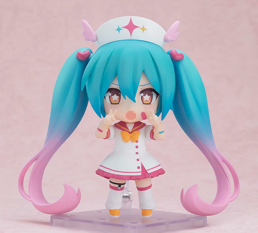 nendoroid_pr's tweet photo. ／
　#ねんどろいど 初音ミク
　M@GICAL☆CURE! LOVE ♥ SHOT! Ver.
＼

予約締切は8月19日（水）まで⏰
https://t.co/3MBx3wOgMl

#初音ミク https://t.co/C97LBZxXjR