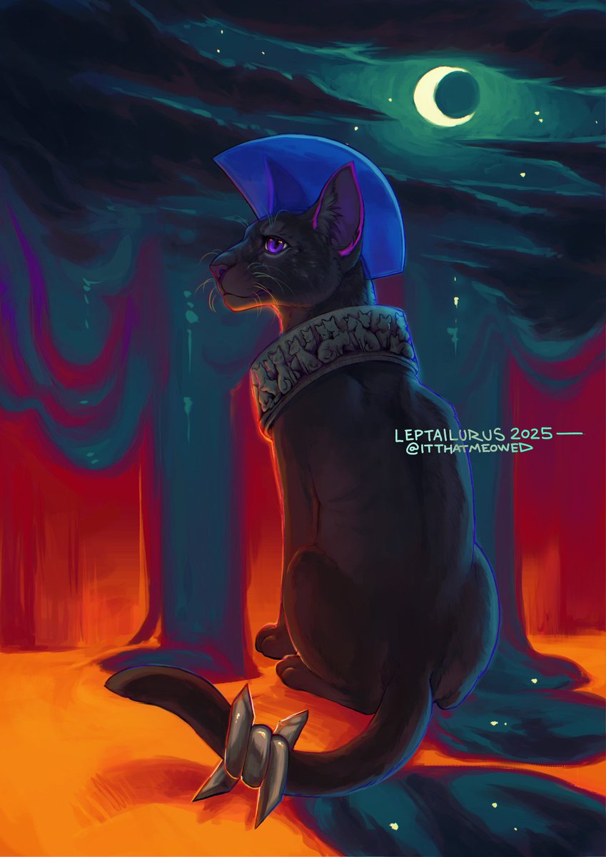 beastyrabbit's tweet photo. A moon-melt night for one of my OCs, looking far too dramatic about it.
Art by @ItThatMeowed
#OC #moon #night #YCH #darkforest #commission https://t.co/J39K2UzZpm