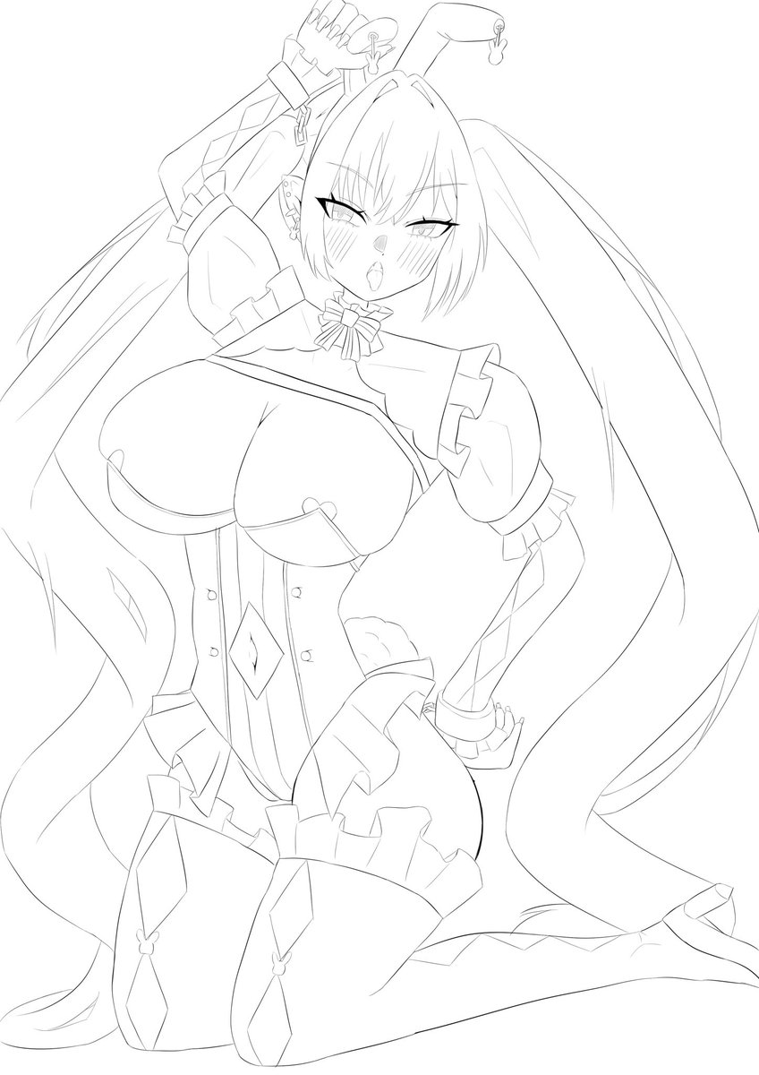 cr_iro's tweet photo. 朝起きて2時間の突貫工事で描いた線画めっちゃお気に入り！ https://t.co/vVJciYe0yE