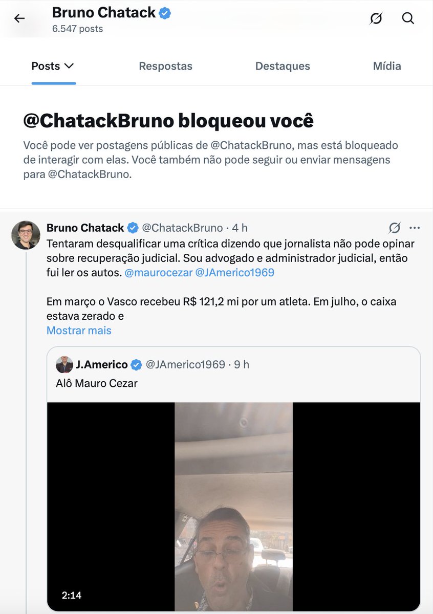 leorezendeadv's tweet photo. E como resposta ao "Surrupiou", como provas apresentadas, Bruno Chatack me respondeu com um...Block. Eloquente, um bloqueio muito eloquente!

Cai dentro @VascodaGama. https://t.co/wE6SBWuy9n