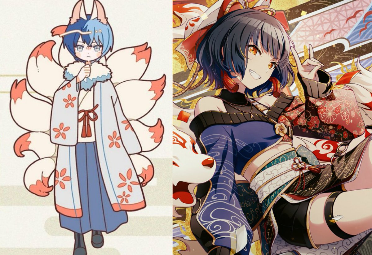 touan_base's tweet photo. 🦊 Kitsune (demon fox) couple https://t.co/frD8CfV3gZ