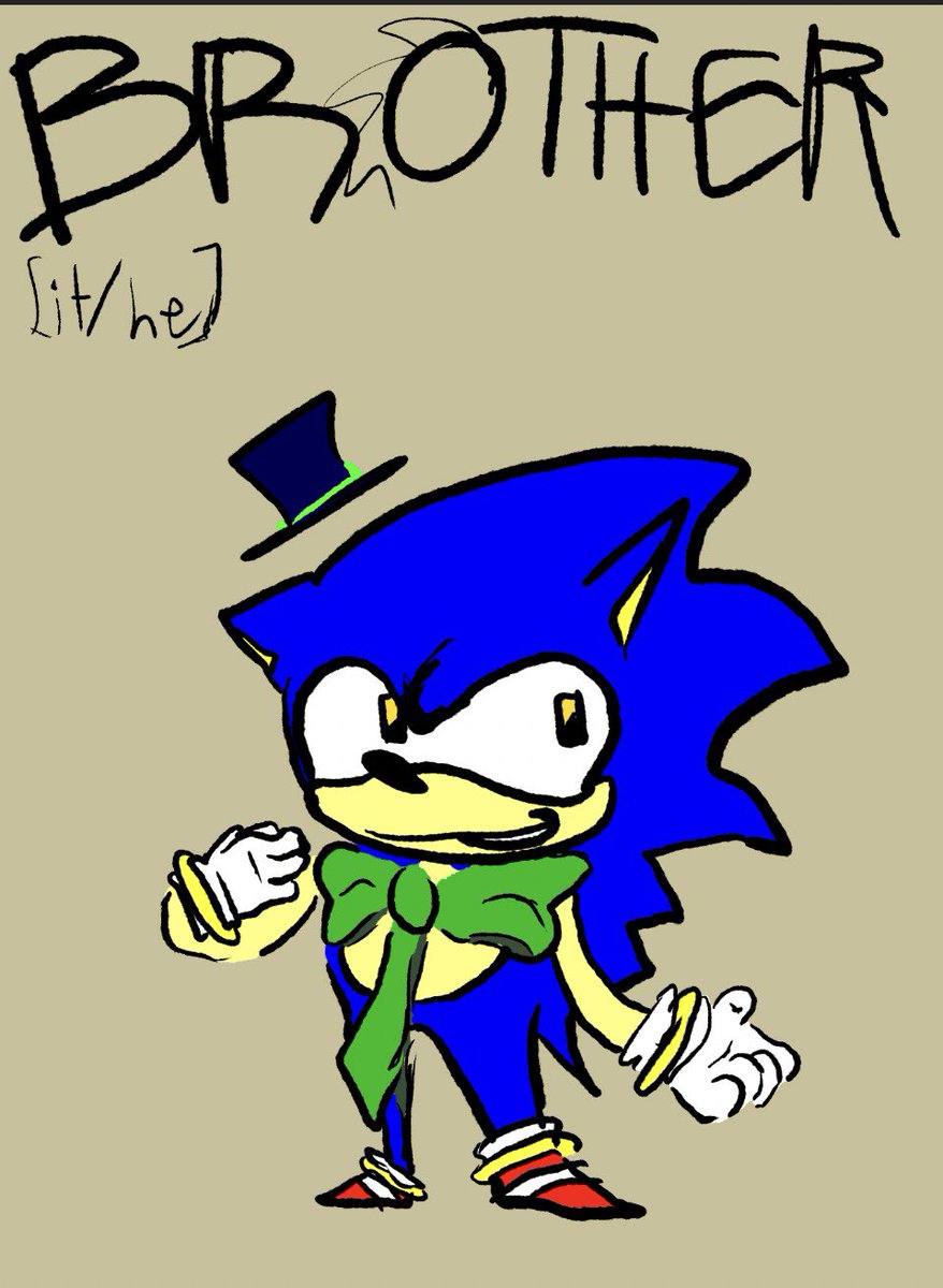 DahSnow's tweet photo. @MattlikeFNF Oh my god I had a concept like this before 
He’s like Sonic’s rich successful brother who is an annoying as fuck https://t.co/hQkfaVl6pP