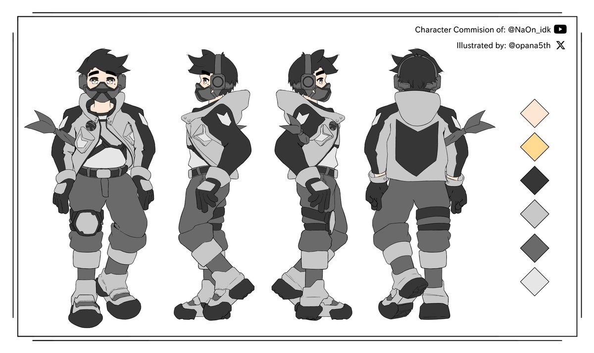 NaOn_idk's tweet photo. Thankyou @opana5th  for the character design sheet! 
Just to remind everyone that i'm not a VTuber, and this is just me commissioning a friend :3 https://t.co/8nR2LYBqZl