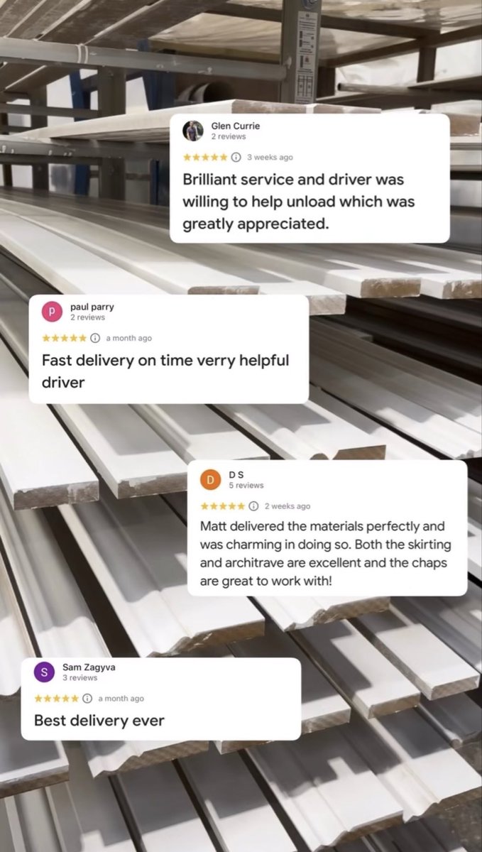myskirtingboard's tweet photo. We love hearing from our customers ❤️

Here’s what they have to say about their experience with https://t.co/5gKNk59rW7 👇

Thank you to everyone who takes the time to leave us a review! ⭐️ https://t.co/iI0AVeaFBf