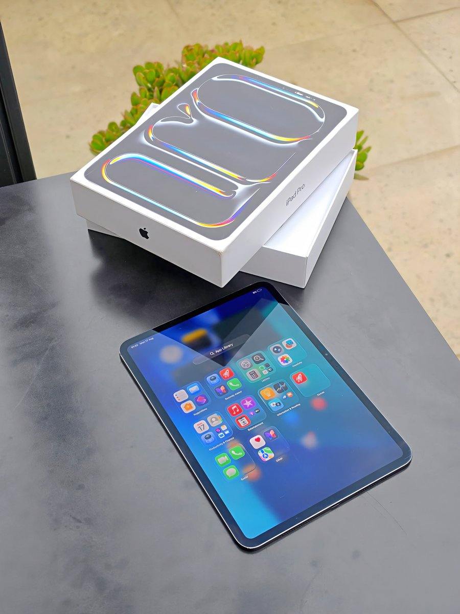 Ricky_customs's tweet photo. iPad Pro 11" (M5) — Space Black 
M5 chip, 16-core Neural Engine
Ultra Retina XDR Tandem OLED
12MP LiDAR camera + Center Stage
12GB RAM | 256GB SSD
Wi-Fi 7 | Thunderbolt 4/USB 4
The most powerful iPad Pro yet available at our Local store.

2 Year Warranty
Delivery Countrywide
Kes.170,000