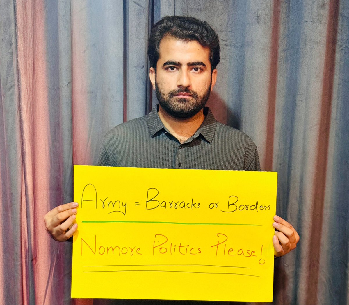 AsfandyarRabani's tweet photo. Army = Barracks or Borders!
#PakistanZindabad #GenZ #youth #Pakistan https://t.co/gbLFqUGcJ5