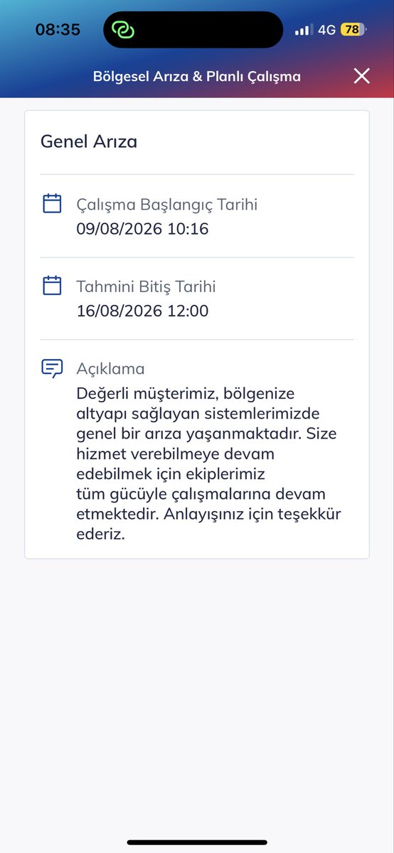 harese_e's tweet photo. Sizden insan gibi yanıt alana kadar her gün tweet atmaya devam edeceğim. 13 gündür internet kesintim devam ediyor ve genel arıza var ekiplerimiz sahada çalışıyor demekten başka bir şey yapmıyorsunuz. Önceki attığım tweetin üzerine dönüş yaptınız sizden somut bilgi istiyorum dedim https://t.co/8pGULy0fdA