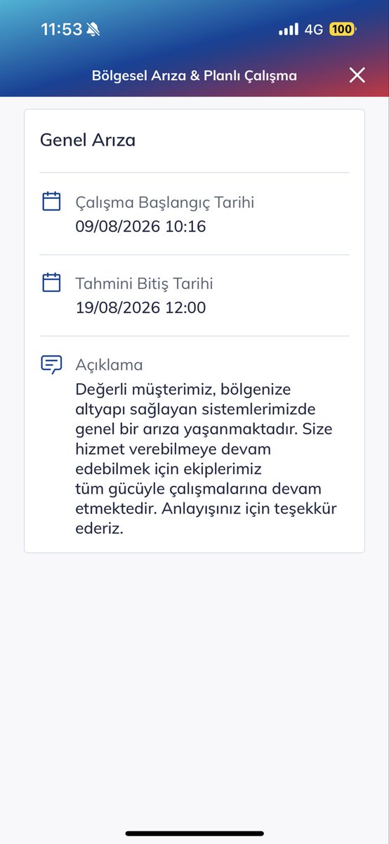 harese_e's tweet photo. Sizden insan gibi yanıt alana kadar her gün tweet atmaya devam edeceğim. 13 gündür internet kesintim devam ediyor ve genel arıza var ekiplerimiz sahada çalışıyor demekten başka bir şey yapmıyorsunuz. Önceki attığım tweetin üzerine dönüş yaptınız sizden somut bilgi istiyorum dedim https://t.co/8pGULy0fdA