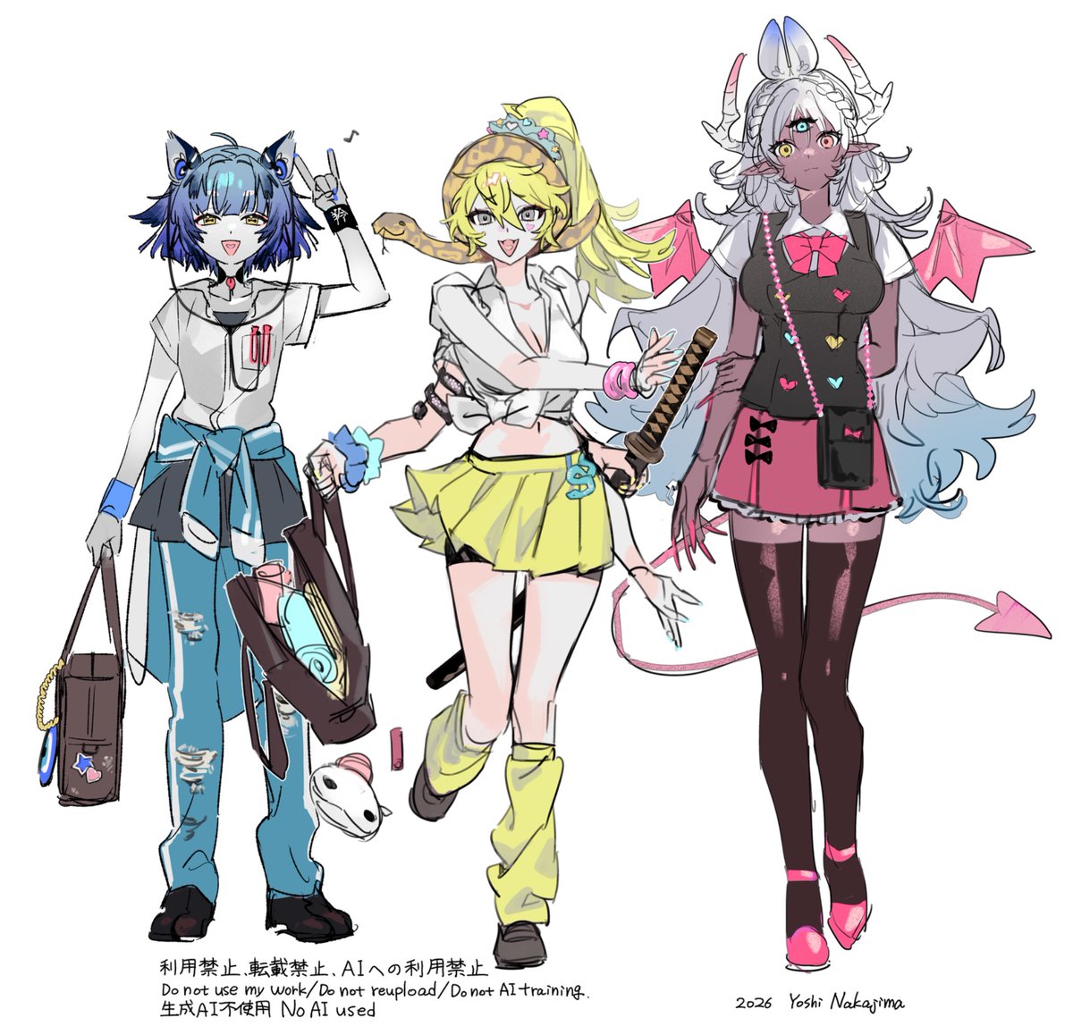 yoshi254632's tweet photo. 人型人外ギャルs
ポメロ💛、シトリー🩷、レイ🩵
#illustration
#OCㅤㅤ https://t.co/Lv109cteyG