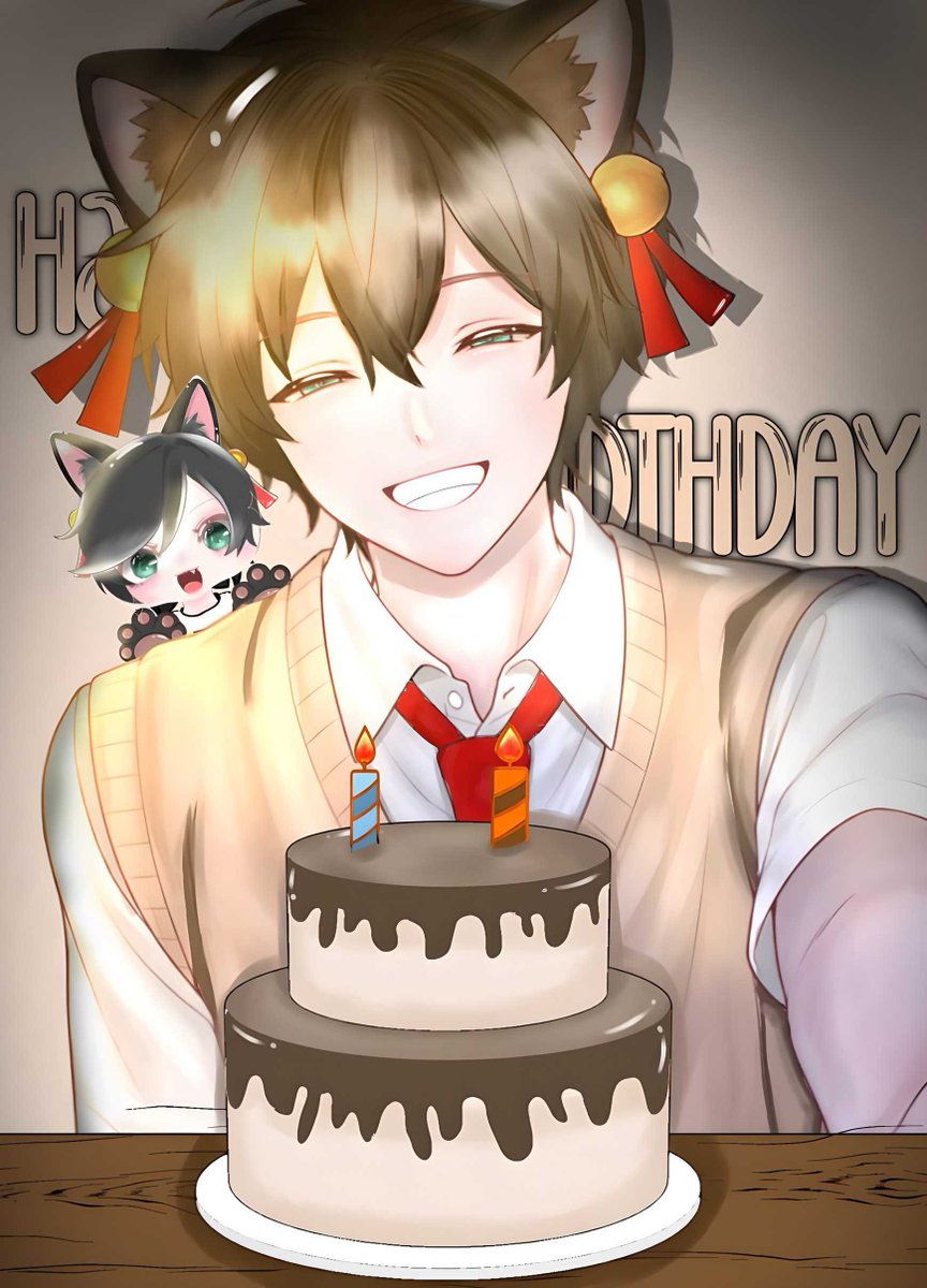 ParelSiSerigala's tweet photo. Selamat HBD to mee!! Aku gk nyangka bisa bertahan sampai saat ini, makasih semua yg sudah ngucapin dan ngasih hadiah yg imut imut. Support aku terus yawww! 

(Art: Hikari Luneth) https://t.co/tvJpsktTZD