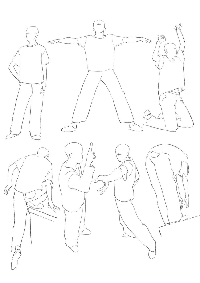 simodasketch's tweet photo. 【シワを描く練習素材】👕

シワの原理を理解した方向けの実践練習素材です。「ここにシワがありそう」と思う場所に、自分なりに線を引いてみてください！ https://t.co/YH6nBBbSxB