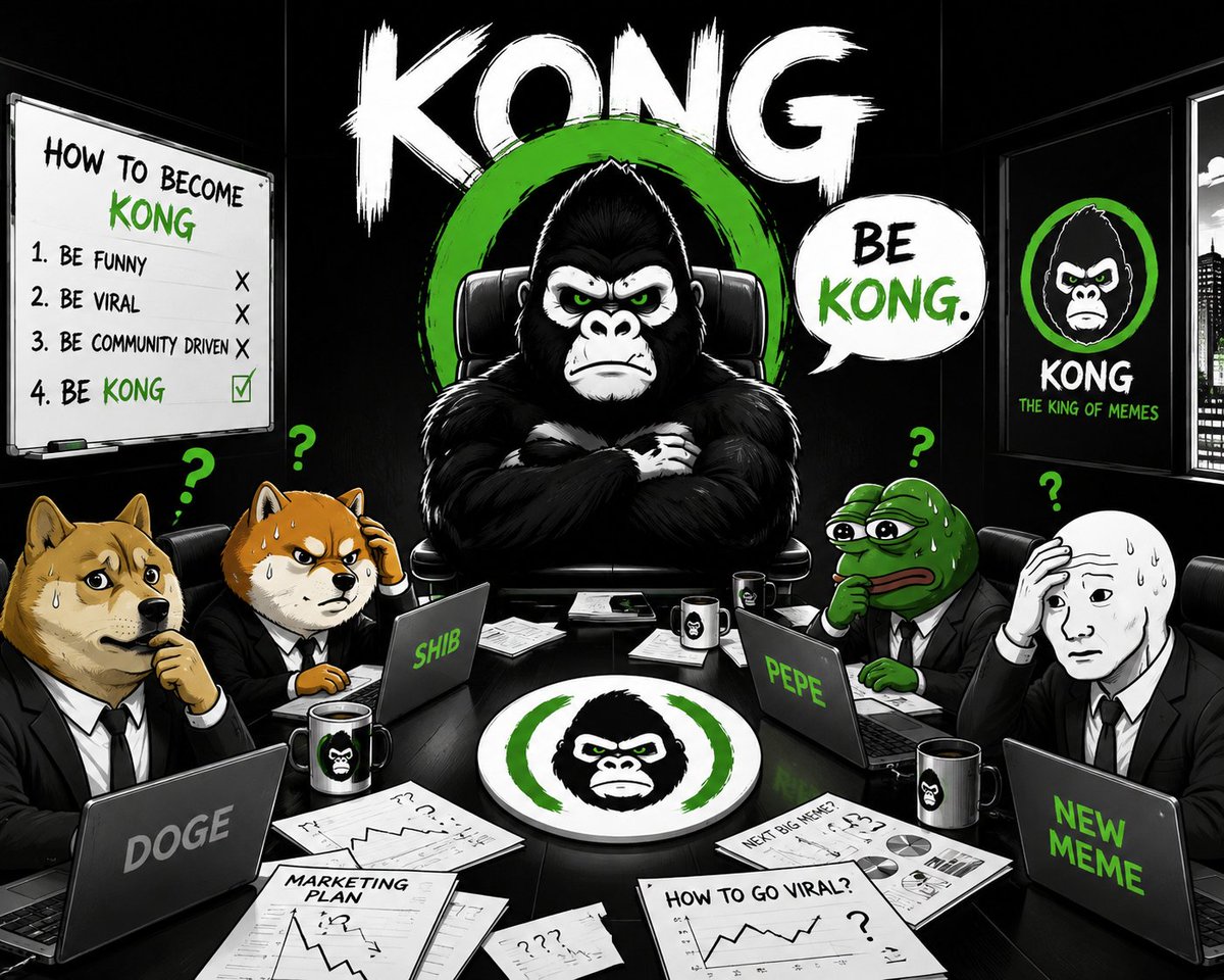 furicrypts's tweet photo. The meme meta changes every cycle. The king doesn’t. 🦍💚 $KONG

@_itsKONG_ https://t.co/MbfZwufzJE