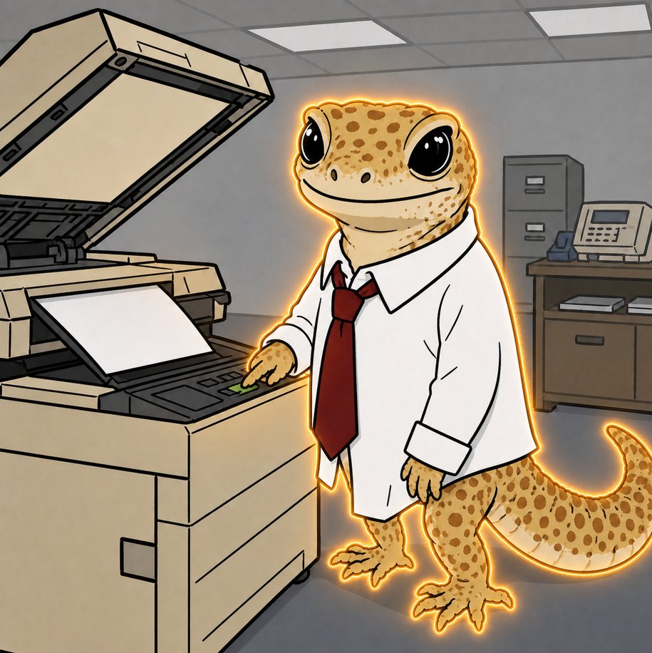 CopyGeckoSOL's tweet photo. THE COPY MACHINE GOES LIVE TODAY.  
$COPY is almost ready to print.  
Copy. Paste. Evolve. https://t.co/n4O8cWQvuG