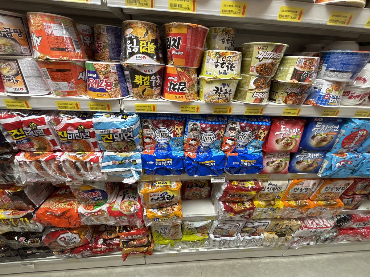 hato__popoo's tweet photo. 韓国袋麺は適当に買ってワサワサばら撒けば喜ばれる。ノグリのタヌキかわいい。 https://t.co/y7EtKNKt6U