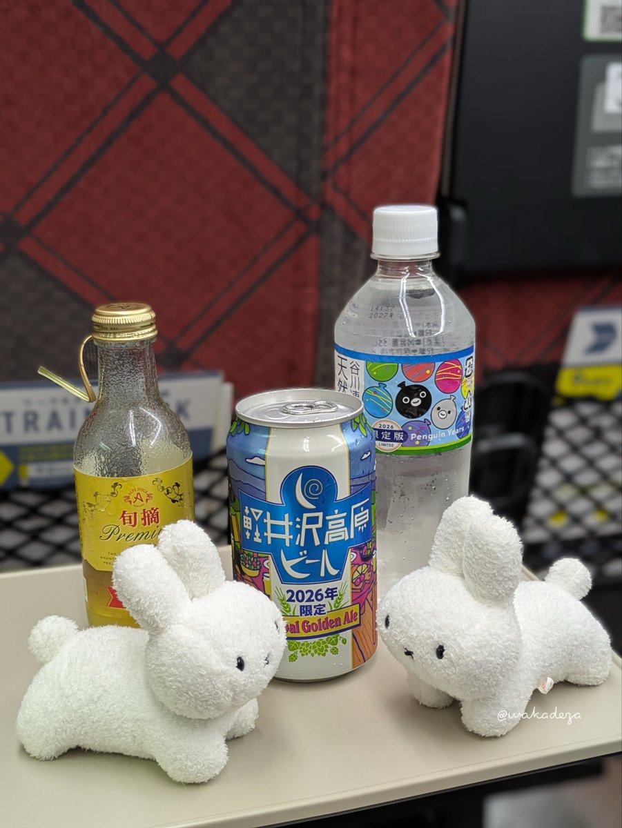 wakadeza's tweet photo. 帰りもわちゃわちゃ🚄🐰🐰

Suicaのペンギンのヨーヨー🪀デザイン
かわゆい https://t.co/gwDErD9DPo