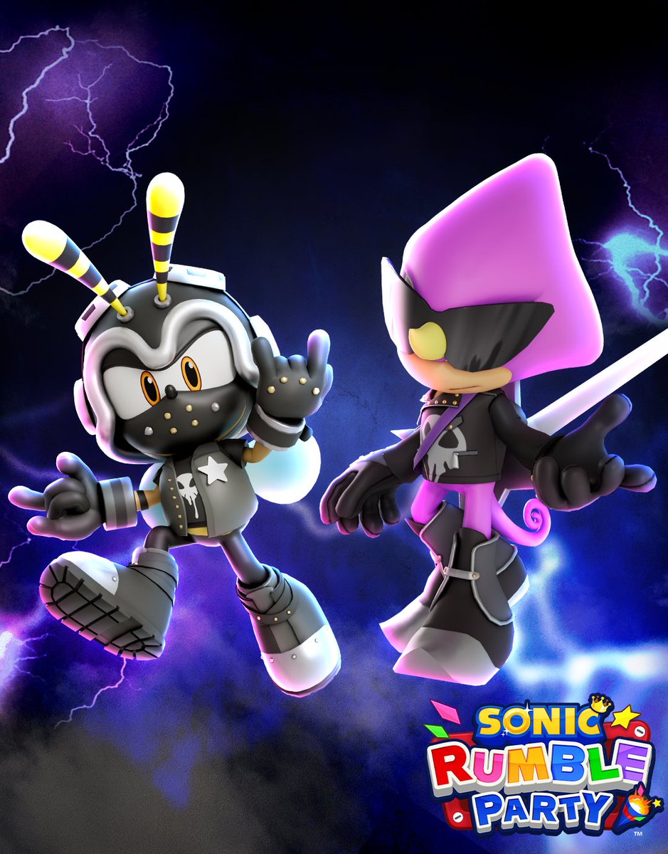 Sonic_Rumble's tweet photo. It's time to get the band back together✨
Metalhead Charmy and Metalhead Espio come to rock! https://t.co/n6QcGAUhL1