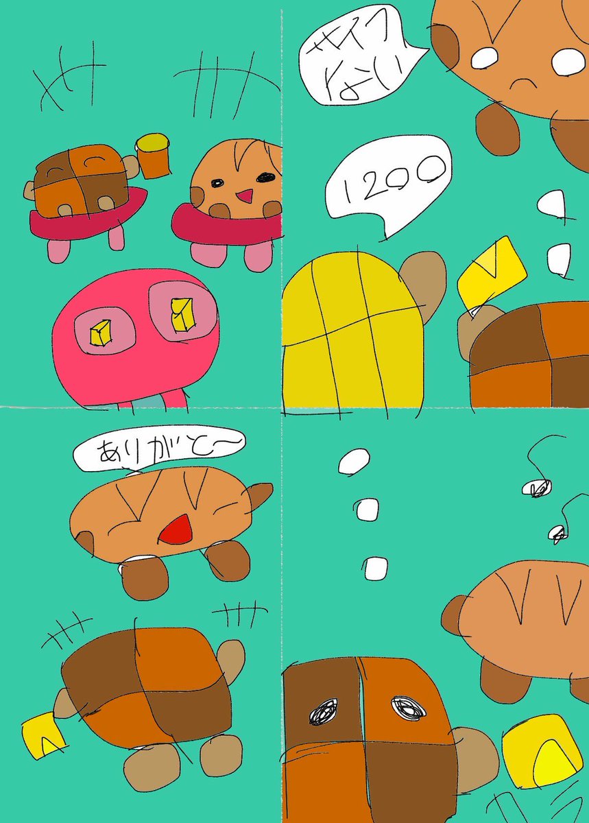 inunultuko's tweet photo. この前の息抜き4コマ漫画の続きを描いてみました
めちゃくちゃ下手くそです
字も汚い
けど、描くのは楽しいので
多分、これからも描くと思います https://t.co/NWdyoI3tnD