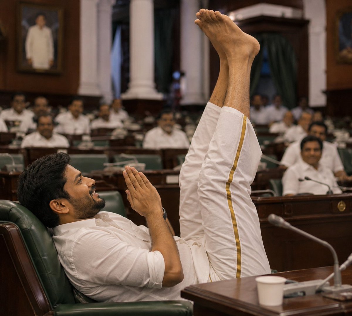 VijayismX's tweet photo. Meanwhile how stalin said vanakkam in previous government. https://t.co/BYFggButcK