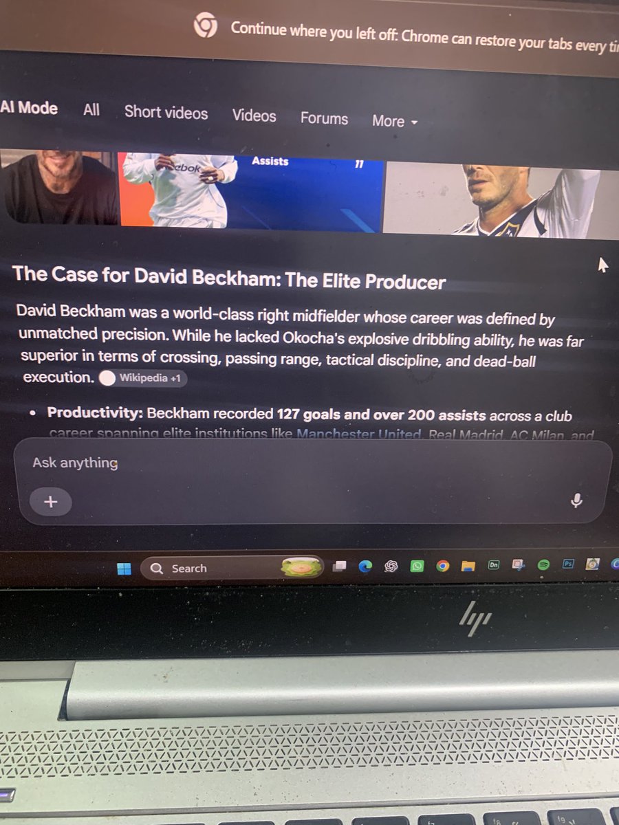 jaysay_so's tweet photo. @TheTruth_Quest_ @PrinceOzumba 😂I called it “gen z, kid those are the bases of your argument” no claims, okocha could dribble he was known has an entertainer nothing more nothing less😂.. beckham?  Don’t do this again https://t.co/ar1431ncLa