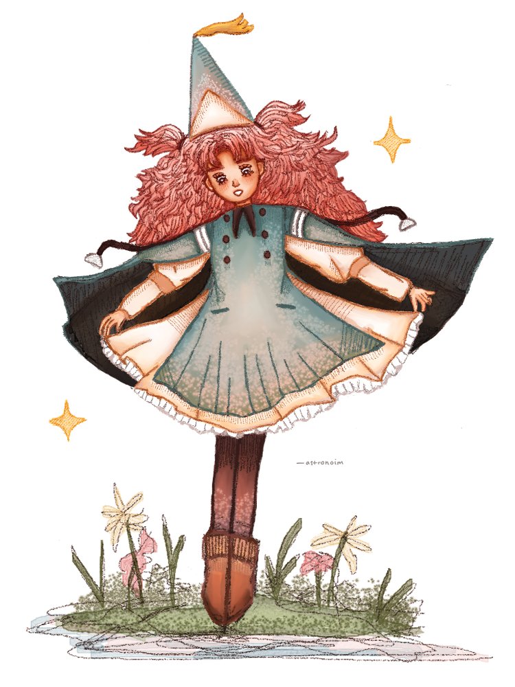 astronoim's tweet photo. shes so cutesy i had to draw her
#tetia #witchhatatelier https://t.co/h4aQJ1fdSD