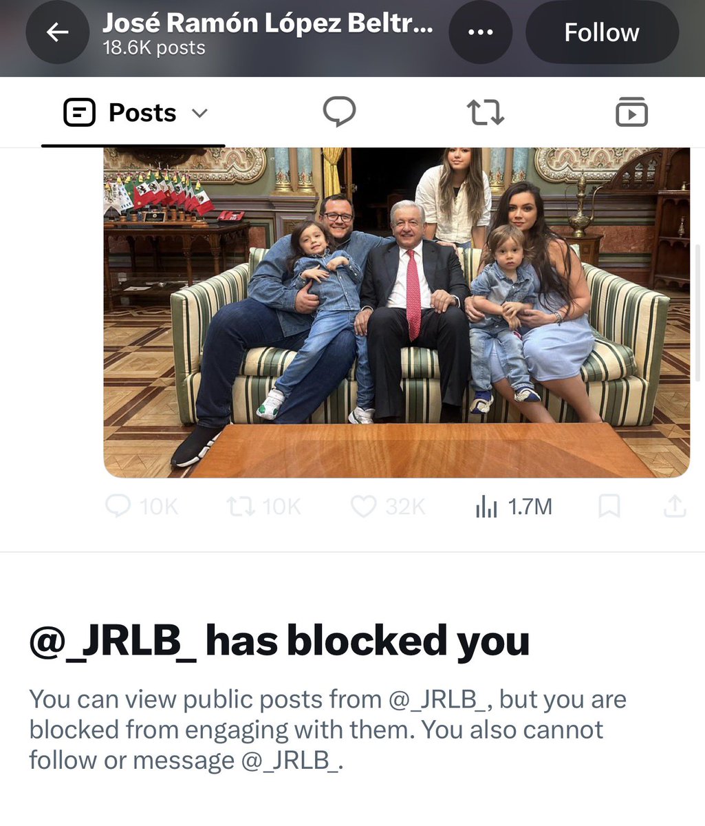 pedroferriz3's tweet photo. Hoy  es un día de una gran tristeza para mí

El hijo del narco Presidente, el marrano del bienestar, el más pendejo de todos los hijos de #AMLO 

ME BLOQUEO DE X 

La verdad duele verdad panzón https://t.co/sfykTBWIaZ
