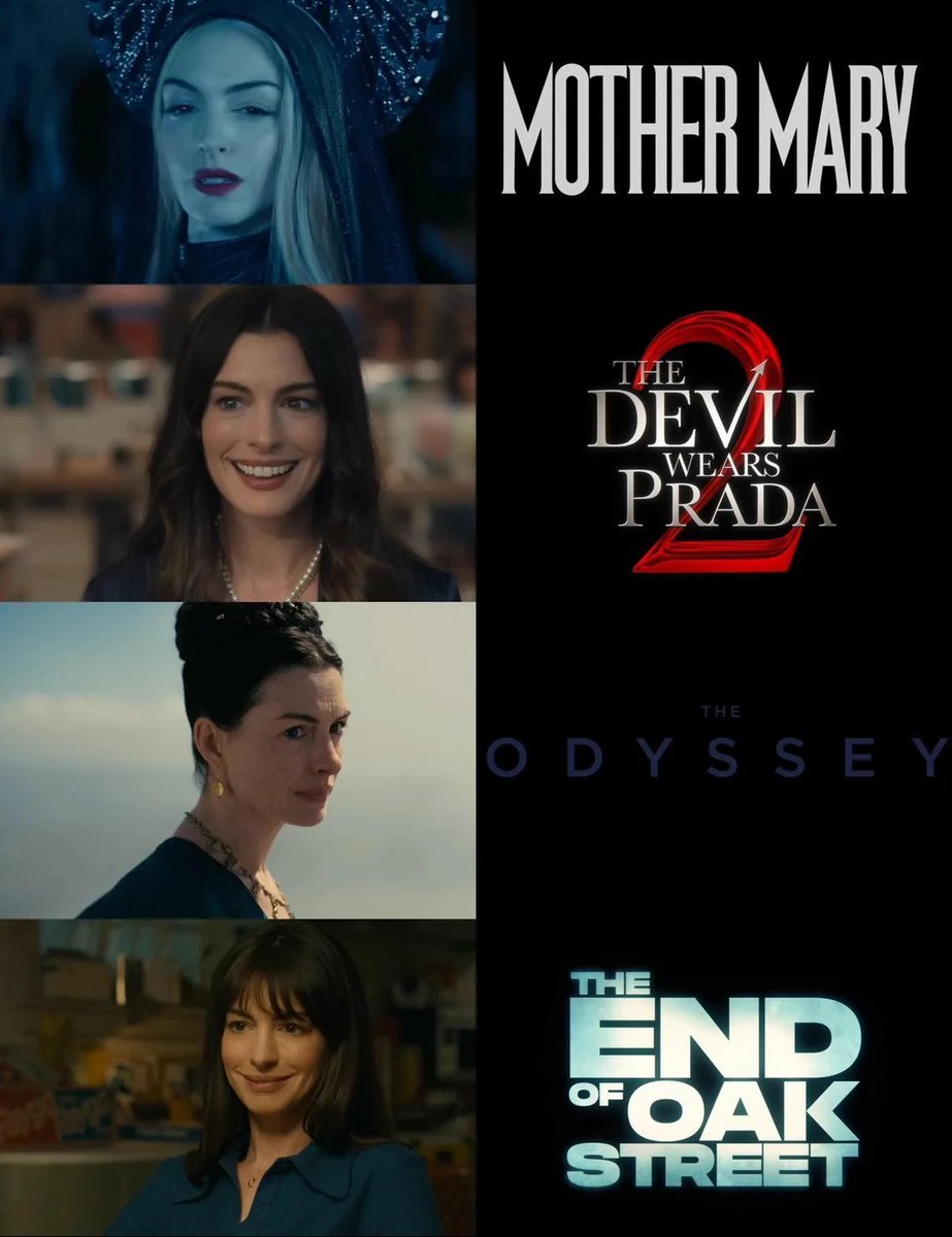 Tendron25's tweet photo. Anne Hathaway is on a dream run! https://t.co/8MVNGNRp4Y