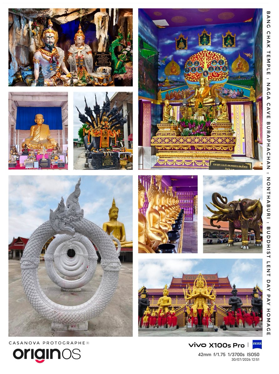 casanova_ping91's tweet photo. Bang Chak Temple : Nonthaburi..
Buddhist Lent Day Pay Homage..
Vivo X100S Pro : All Zeiss Mode..
App : Pics Art &amp; Lightroom..
#KohKret #Nonthaburi
#BangChakTemple
#CasanovaWeekend2026 https://t.co/o8HP6FdCum