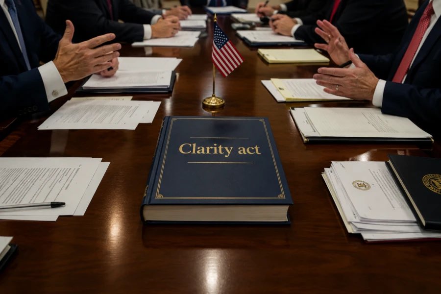 RippleXrpie's tweet photo. 💥HUGE: 🇺🇸 President Trump will host a Crypto White House meeting tomorrow to discuss the CLARITY ACT.🔥 https://t.co/BGAkTyWsGB
