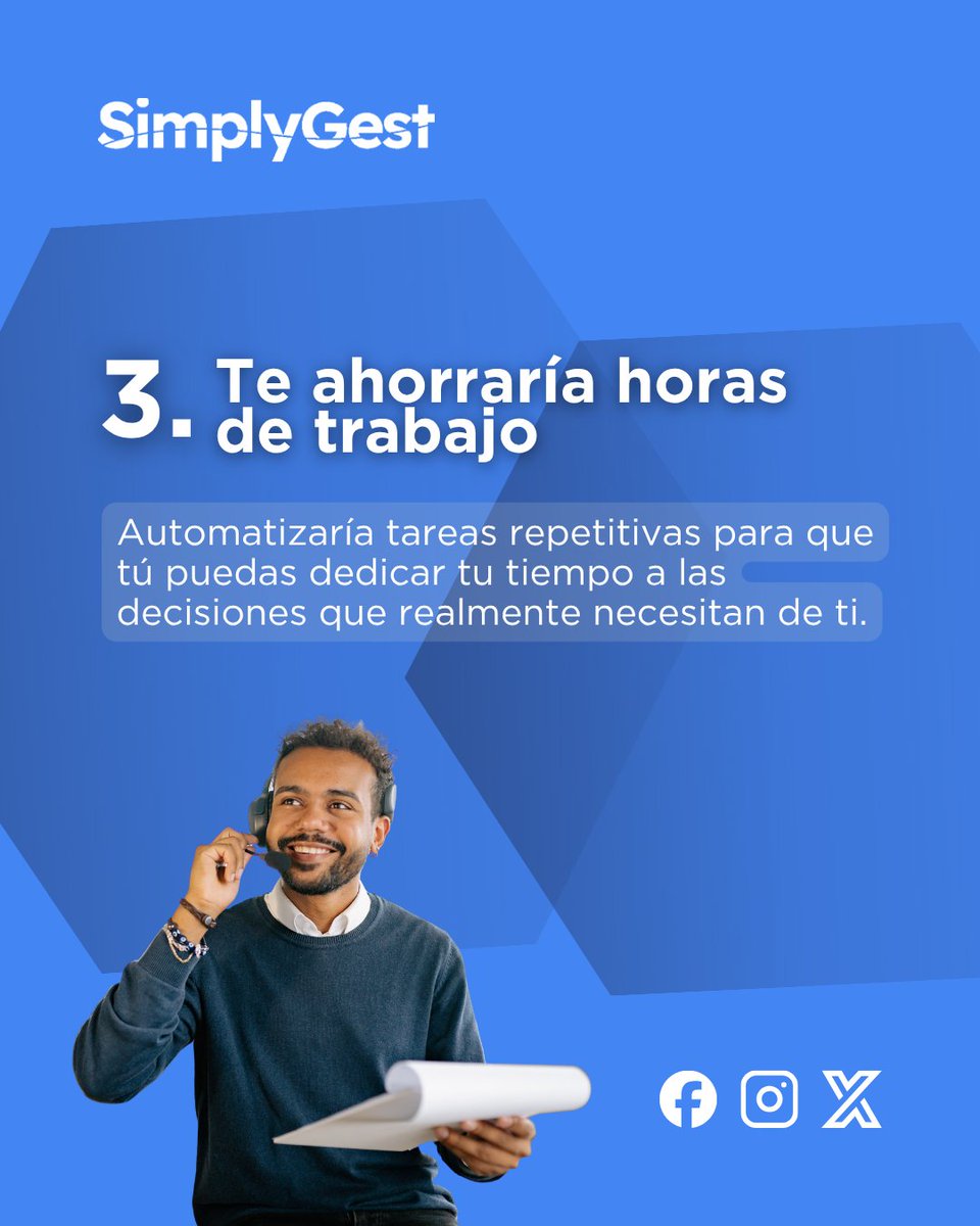 simplygest's tweet photo. 👀 ¿Y si SimplyGest fuera un empleado?

🚀 Tendría tus datos organizados, automatizaría tareas y te ayudaría a ahorrar horas de trabajo.

👉 Descubre por qué podría convertirse en uno de los imprescindibles de tu equipo. 

#SimplyGest https://t.co/9SEGWXUw2p