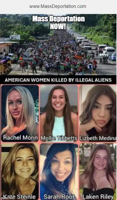 Bel31278Andres's tweet photo. ‼️⛔️🚨Support the #MassDeportation of illegal alien an non-citizen foreigners.
Join the "Mass Deportation Coalition"
-------> https://t.co/K4LWsF1yU0
"Make America SAFE Again" &
"America's Jobs for AMERICANS ONLY!"
#DeportIllegalAliens
#MakeAmericaSafeAgain https://t.co/NQ3rufrQNe