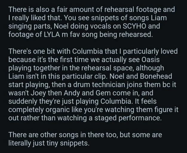 OasisMania's tweet photo. According to rumors, Lyla, Columbia and Stop Crying Your Heart Out (with Noel on vocals) were rehearsed but ultimately cut from the Oasis Live ’25 setlist.

Will they be on next year’s setlist? https://t.co/VflCPG585f