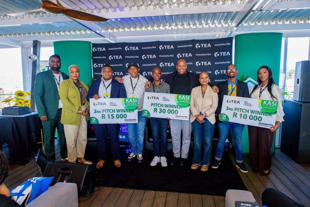 JoinUsForTEA's tweet photo. Congratulations to our 2nd Kasi Pitching Challenge winner, Warren Mkhize, founder of Mycopro (Pty) Ltd, for this outstanding achievement at the TEA Kasi Business Workshop in KwaMashu.

#KasiBusinessWorkshop #JoinUsForTEA #TownshipEntrepreneur https://t.co/aV6ZVWFPM8